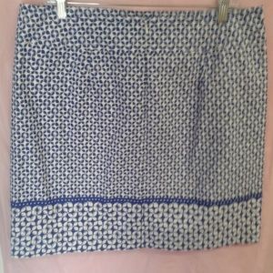 🔷 Talbot's Blue & White Print Skirt 🔷